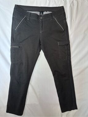 Kuhl Women's Black Cargo Pants with Zip Pockets